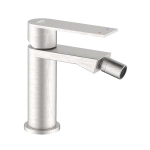 Bidet t.b.t. moderno in look argento. Design semplice per il bagno.
