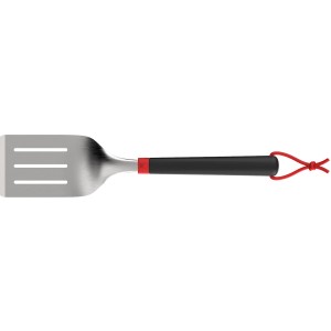 Weber Paletta, 40 cm, in acciaio inox con manico nero, utensile per griglia per girare con precisione.