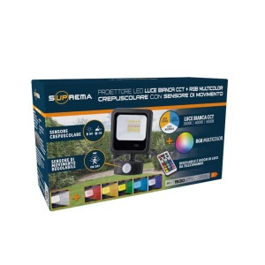 Confezione di una t.b.t. Torce con sensore di movimento e funzione RGB Multicolor.