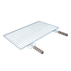 Griglia per barbecue con manici in legno per Utensili ed accessori per il barbecue.