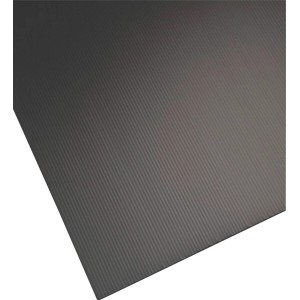 Lastra in plastica grigia t.b.t. con fine texture a coste per Coperture plastiche e lastre alveolari.