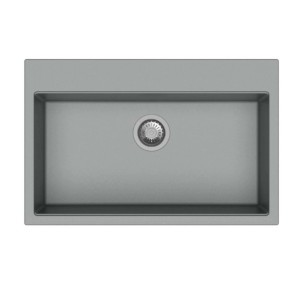 Lavello in acciaio inox, vista dall'alto. Ideale per la cucina moderna.