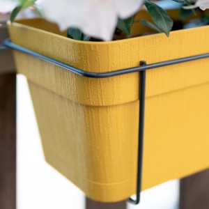 Set balcone Stefanplast Ethica Plastica riciclata Giallo Senape 50 cm