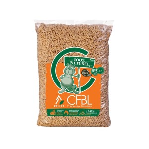 Sacco di pellet di legno, CFBL, 100% naturale, combustibile per stufe e riscaldamento.