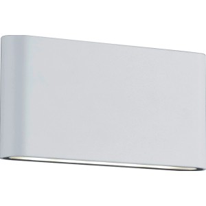Lampada da parete a LED Trio Thames bianca per interni ed esterni, design moderno.