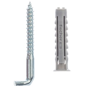 Fischer Tassello ad espansione SX 6x30 con gancio, tassello e vite