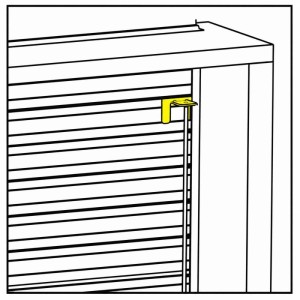 Sicura tapparelle acciaio 460x68 mm