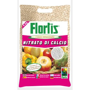 Sacco di nitrato di calcio Florlis, 4 kg, concime per piante da giardino.