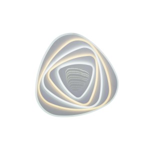Plafoniere LED triangolare moderna, ideale per un'illuminazione elegante.