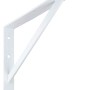Mensola per carichi pesanti OBI Samson bianca, 210x300mm, per scaffali ad alta portata.