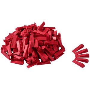 LUX Distanziatori per piastrelle 5 mm Classic, 250 cunei rossi in plastica per fughe uniformi.