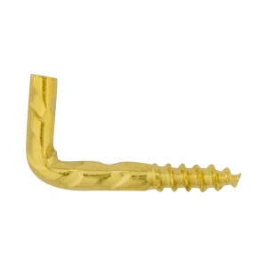 Gancio a vite dorato per Cancani, vista dettagliata.