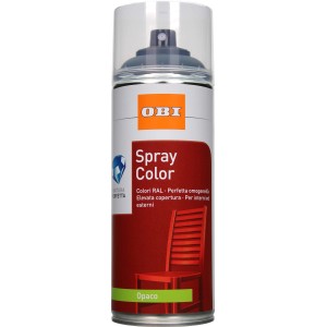 Bomboletta spray di vernice rossa per interni ed esterni.