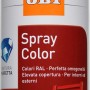 Bomboletta spray di vernice rossa per interni ed esterni.