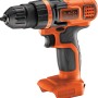 Avvitatore a batteria Black+Decker BDCDD18N Solo, 18V, arancio/nero.