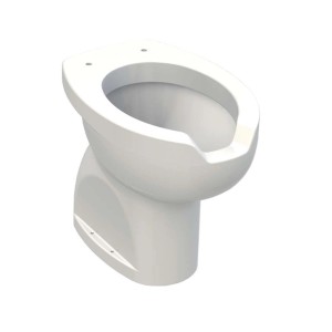Vaso WC in ceramica con apertura frontale 59x50x38 cm bianco