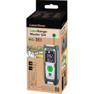 Laserliner LaserRange-Master Gi4 nella scatola, un dispositivo di misurazione per la misurazione della distanza.