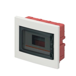 Centralino da incasso per pareti in muratura 8 moduli bianco