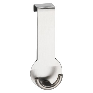 Wenko Gancio per porta Rondo in acciaio inox, ideale per appendere giacche e asciugamani.