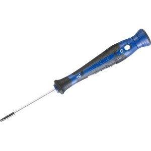 Cacciavite di precisione LUX Comfort TX8, cacciavite Torx con manico blu e nero.