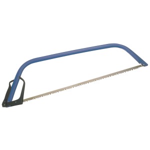 Seghetto per legno LUX 760 mm Comfort con telaio blu e lama in metallo.
