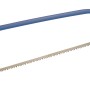 Seghetto per legno LUX 760 mm Comfort con telaio blu e lama in metallo.