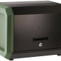 t.b.t. in verde e nero. Dettaglio della pompa a pressione.