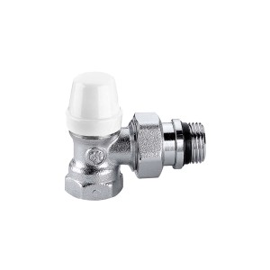 t.b.t. per installazione riscaldamento, cromato con cappuccio bianco.