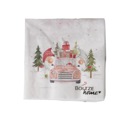 Tovaglioli natalizi Carrie assortiti 20 pz