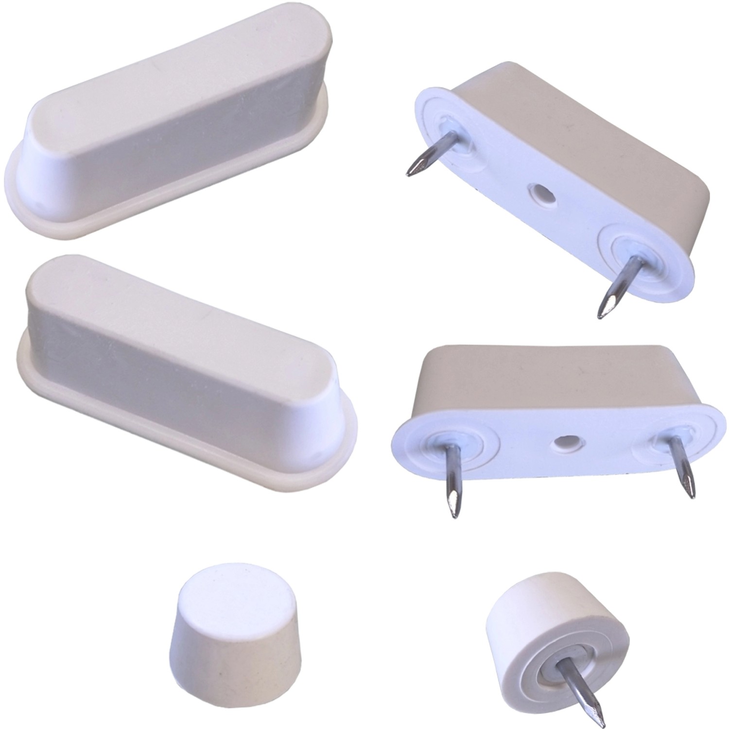 Paracolpi Rettangolari Per Water - Set Di 4 Pezzi Bianchi - Foto 8