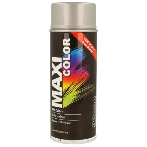 Bomboletta spray color argento t.b.t. di MAXI COLOR per interni ed esterni.