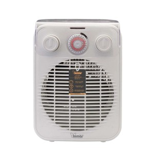 Termoventilatore elettrico bianco t.b.t. con timer e manopole per lo shop online OBI.