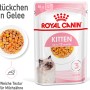 Royal Canin Kitten cibo umido in gelatina, busta da 85g per gattini fino a 12 mesi.