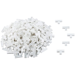 LUX Distanziatori a T per piastrelle 8 mm Classic, 250 pezzi, per fughe uniformi.