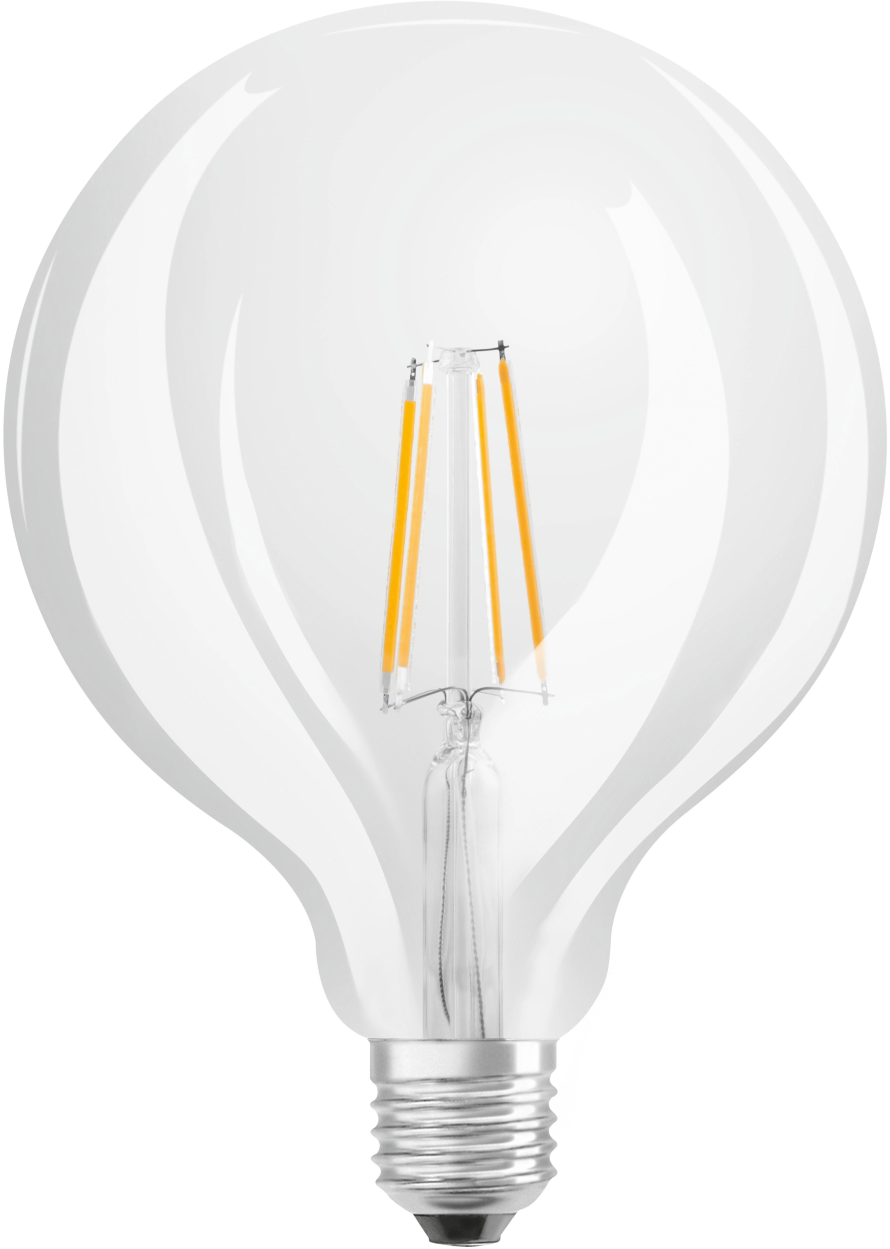 Lampadina LED Retrofit OSRAM tutto vetro globo E27 luce calda 2700 K