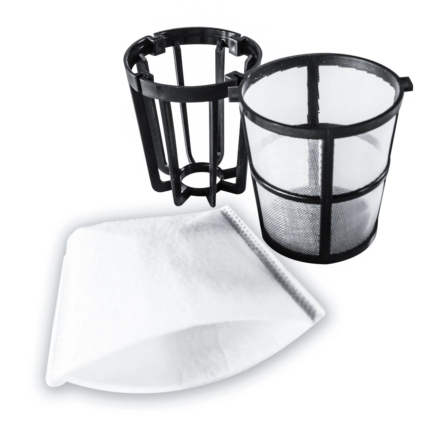 Accessori per aspirapolvere a batteria Einhell: filtro, supporto, ugello.