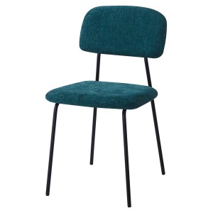 Sedia Brenda in tessuto verde ottanio 45x44x82 cm