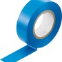 Nastro isolante blu, 15mm x 10m, su rotolo. Ideale per installazioni elettriche e lavori di isolamento.