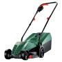 Tagliaerba elettrico Bosch Easy Rotak 32-215 verde con cesto di raccolta.