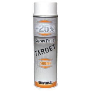 Dettaglio di vernice spray bianca t.b.t.