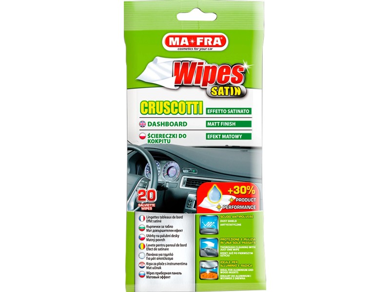 Salviette Shine Ma-Fra Per Cruscotto Auto - 20 Pezzi | Effetto Lucido Antipolvere E Protettivo - Foto 4