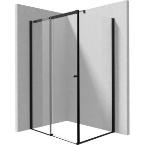Cabina doccia rettangolare Coliseo Idrostile 1000x2000 mm nero