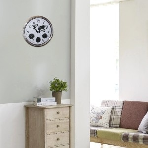 Orologio da parete con mappa del mondo e indicatore del fuso orario. Orologio decorativo per spazi abitativi.