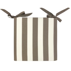 Cuscino da esterno t.b.t. a righe con lacci.