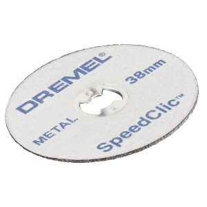Disco da taglio per metallo Dremel SC456B, 38mm, sistema SpeedClic per miniutensili.