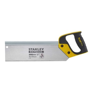 Seghetto Stanley FatMax con manico giallo e nero, lama da 300mm.