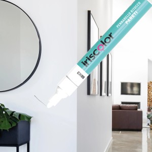 Pennarello per ritocchi di colore bianco Iriscolor per pareti.
