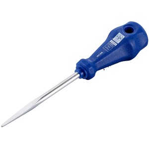 LUX Punteruolo quadrato 6 mm x 10 mm Comfort con manico blu per la lavorazione del legno.