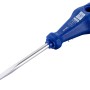 LUX Punteruolo quadrato 6 mm x 10 mm Comfort con manico blu per la lavorazione del legno.
