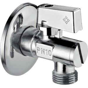 Valvola ad angolo per sciacquone 1/2"x1/2" cromo